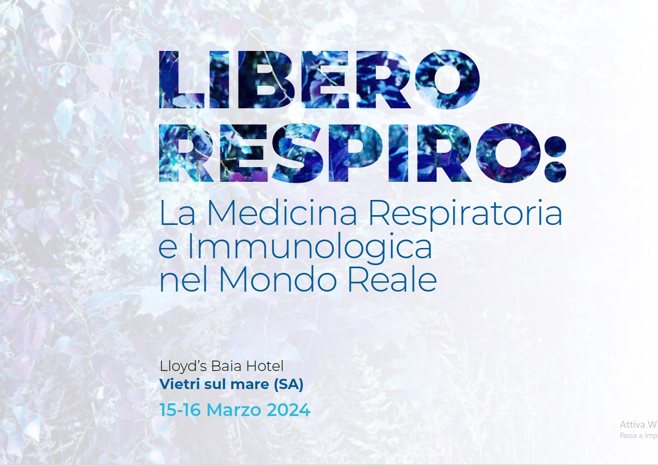 ECM LIBERO RESPIRO: LA MEDICINA RESPIRATORIA E IMMUNOLOGICA NEL MONDOREALE
