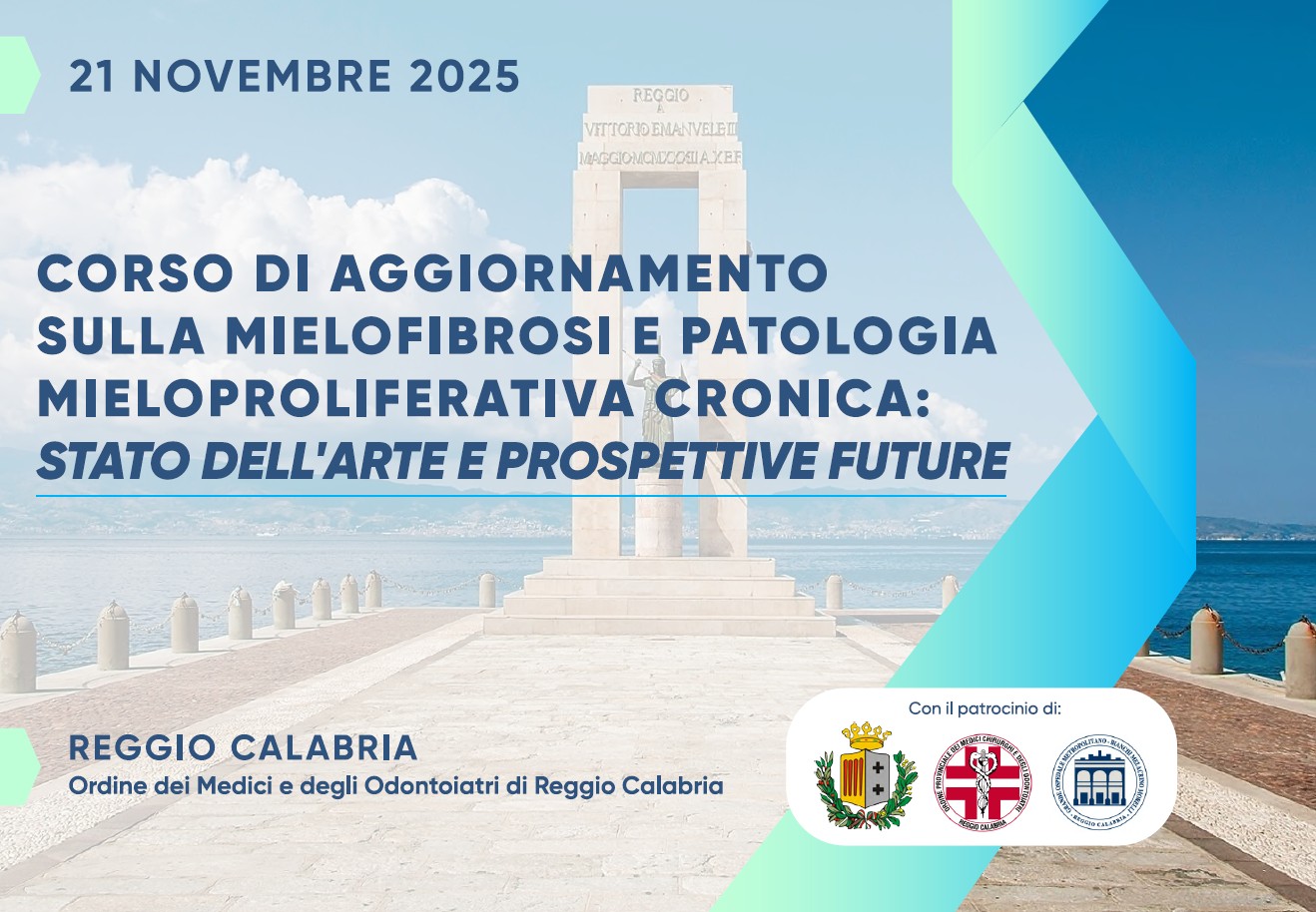 CORSO DI AGGIORNAMENTO SULLA MIELOFIBROSI E PATOLOGIA MIELOPROLFERATIVA CRONICA: STATO DELL'ARTE E PROSPETTIVE FUTURE