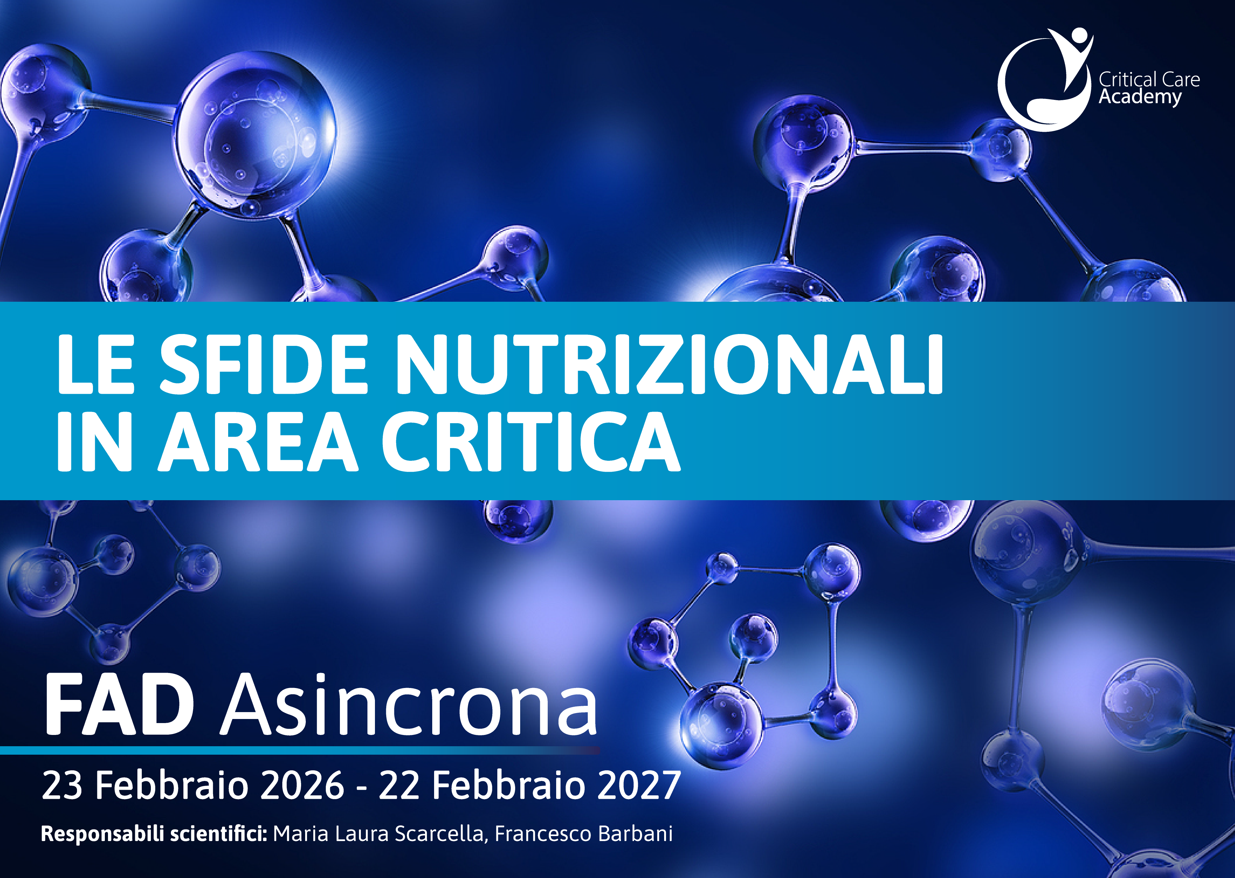 LA NUTRIZIONE CLINICA DI PRECISIONE IN TERAPIA INTENSIVA “CRITICAL CARE ACADEMY 2026"