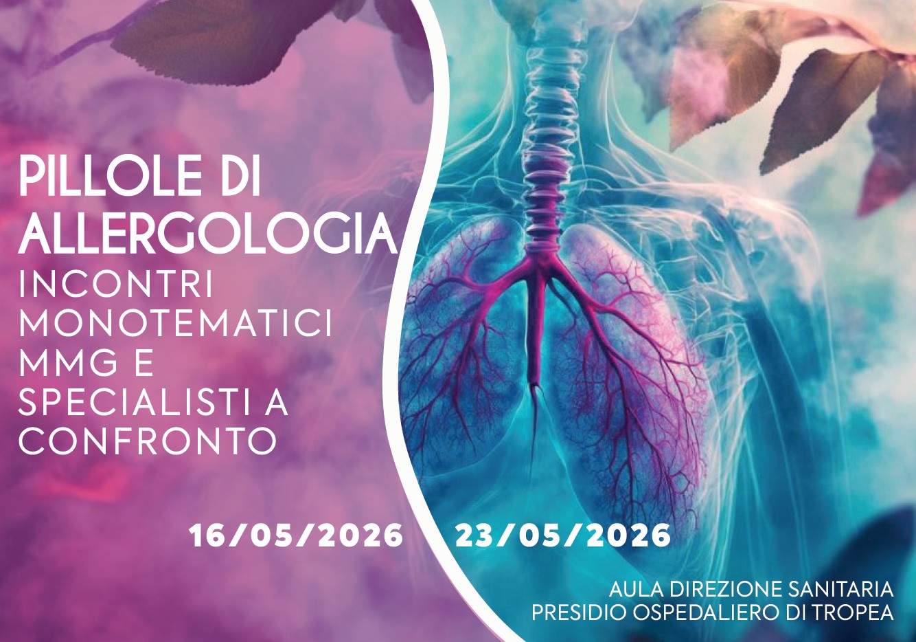 PILLOLE DI ALLERGOLOGIA INCONTRI MONOTEMATICI MMG E SPECIALISTI A CONFRONTO