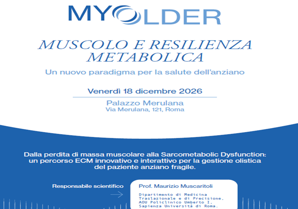 MYOLDER – MUSCOLO E RESILIENZA METABOLICA. UN NUOVO PARADIGMA PER LA SALUTE DELL'ANZIANO